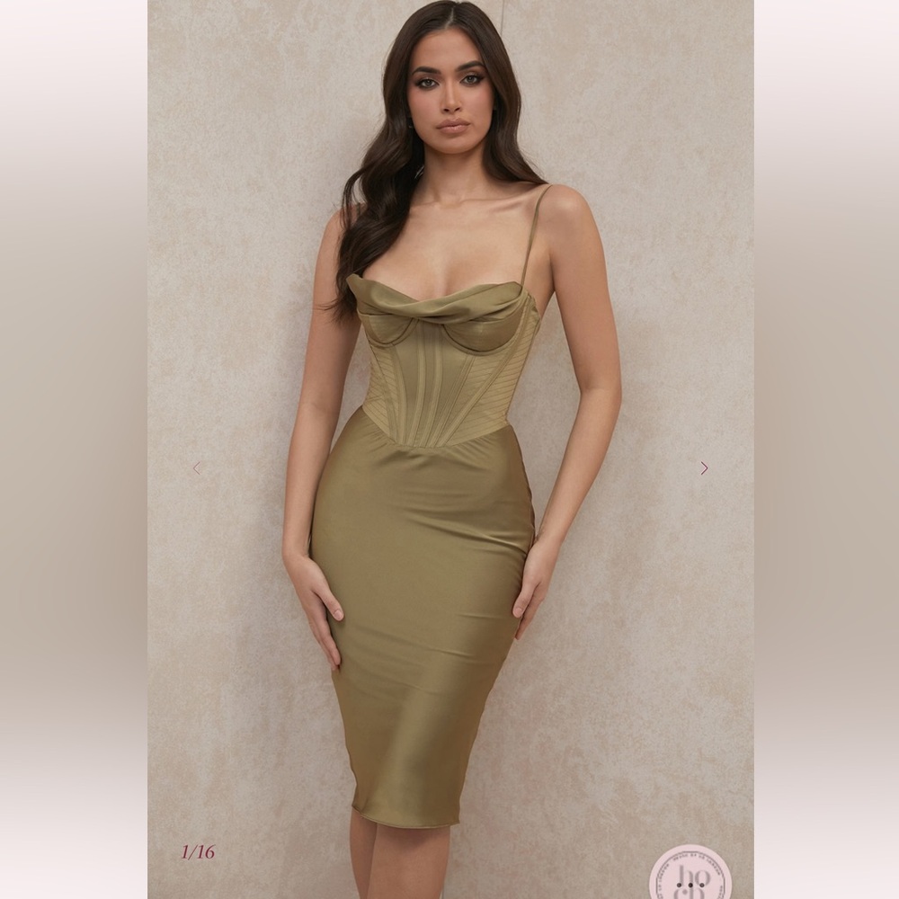 House of CB - Myrna dress - Olive green